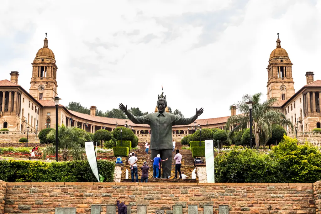 Nelson Mandela statue in front of the Union Buildings, Pretoria