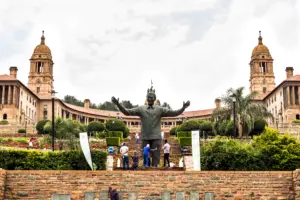 Nelson Mandela statue in front of the Union Buildings, Pretoria