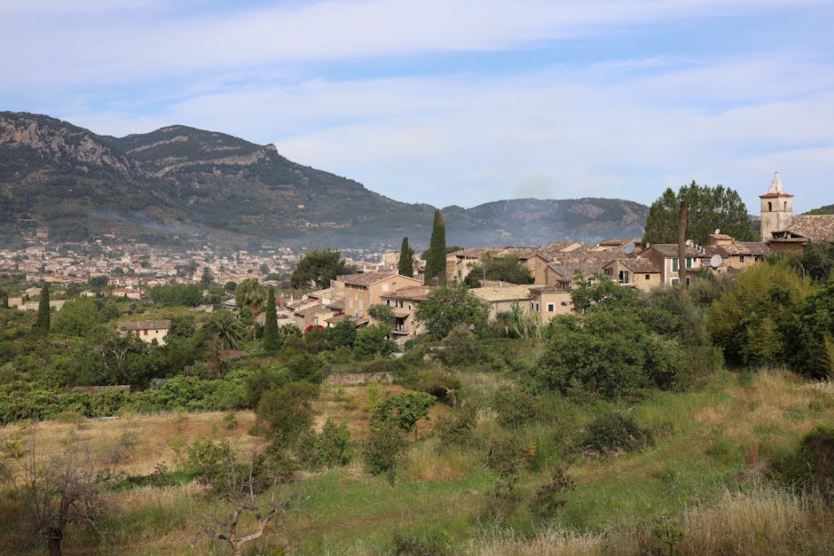 View over the town of Sóller on Mallorca, Spain