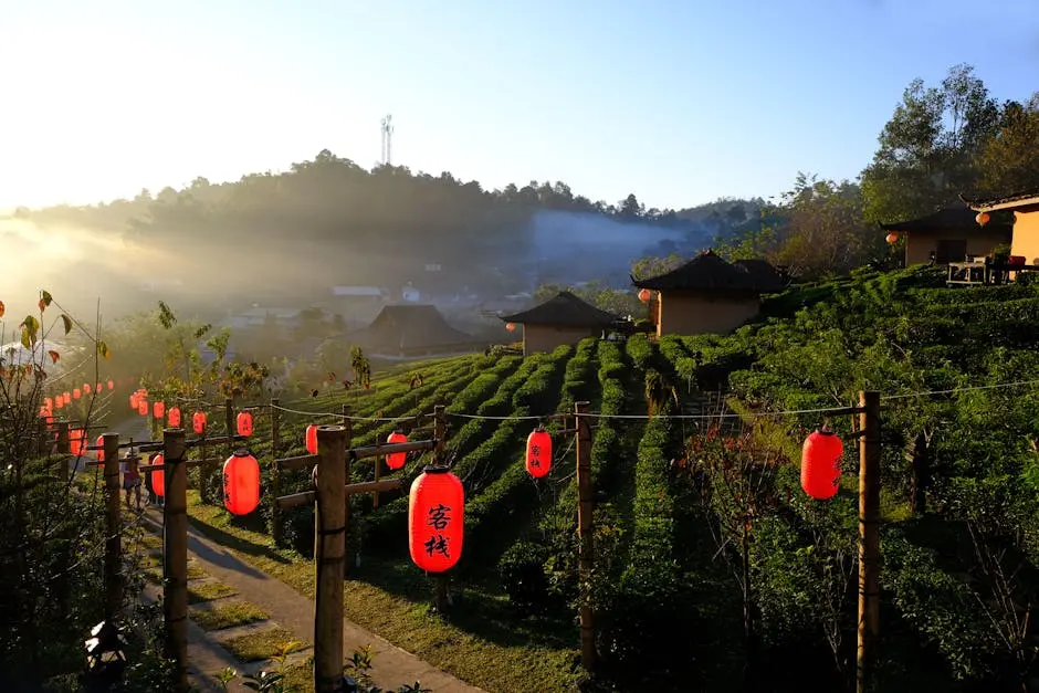 Village in the hills of Mae Hong Son, northern Thailand