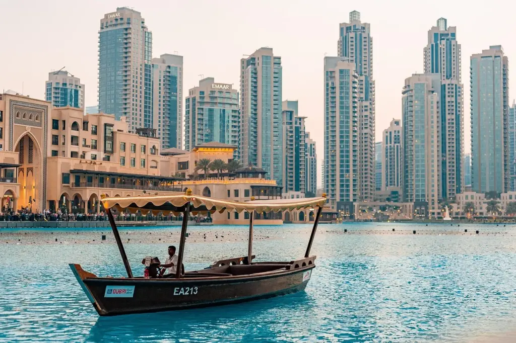 Dubai skyline with Burj Khalifa