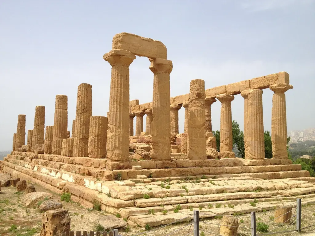 Griechischer Tempel im Tal der Tempel bei Agrigent