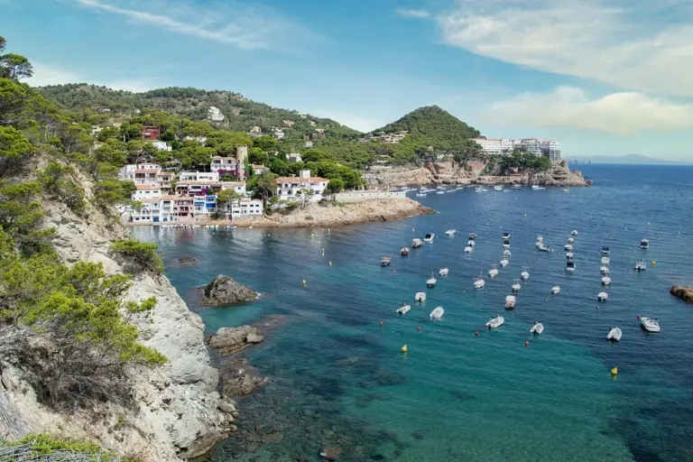 Bay with turquoise water on Ibiza