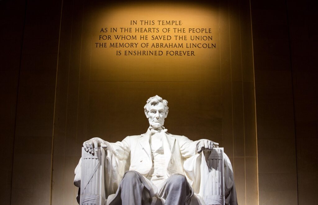 Lincoln Memorial landmark in Washington DC, United States