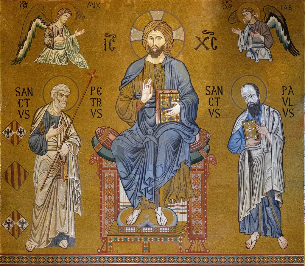 Mosaike in der Cappella Palatina in Palermo, Sizilien
