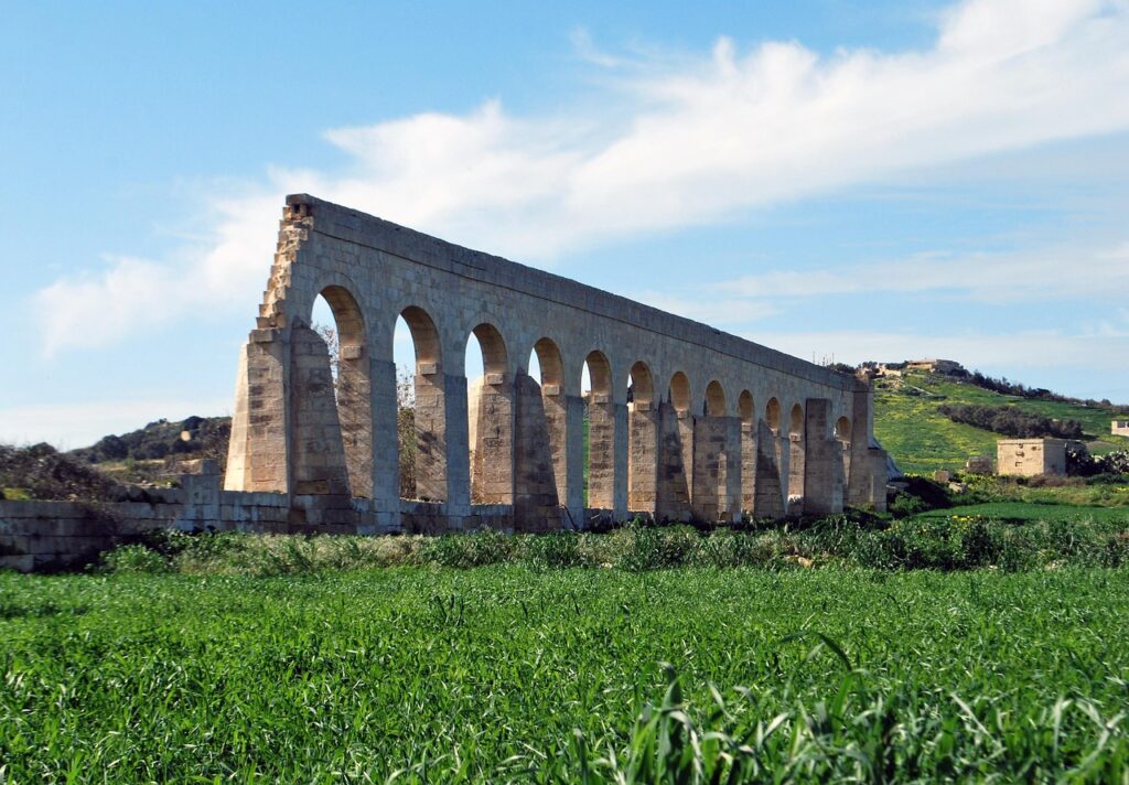 Stone farmhouse in the Gozo countryside, Malta